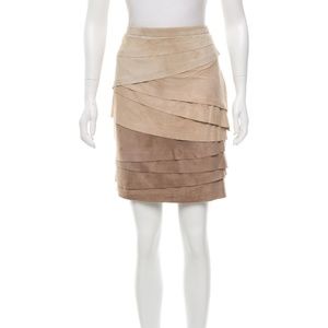Ralph Lauren Black Label Suede Skirt 8